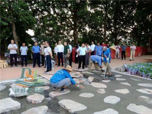 歡迎區(qū)領導實地考察海珠區(qū)濕地公園工程項目